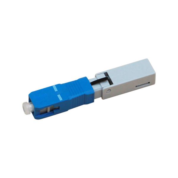 Fast Installation Quick Assembly Connector SC UPC SM Blue Fiber Fast Field Connector