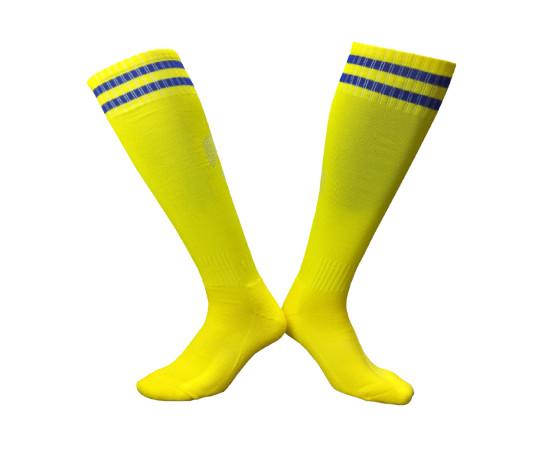 Yellow Custom Sports Socks Mens Athletic Sports Cycling Socks Men Gym Workout Terry Sport Sox Crew Man Sock