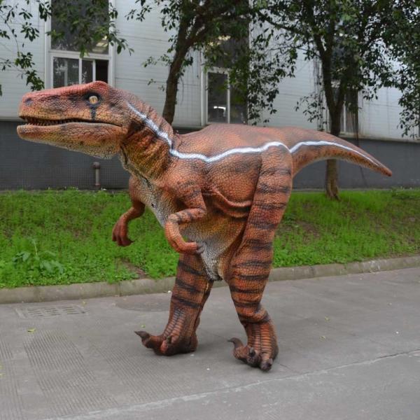 Disfraz de dinosaurio T-Rex realista, estructura de acero de 3-4 m, silicona y goma