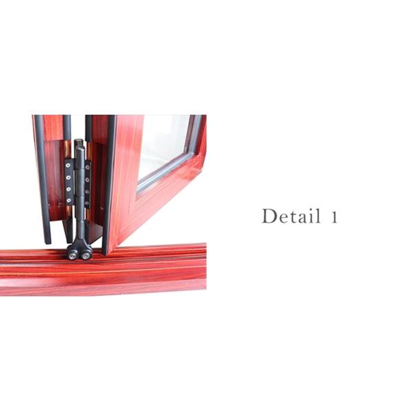 Двери европейского стандарта алюминиевые с деревянным двойником финиша застекленным для проектов строительства