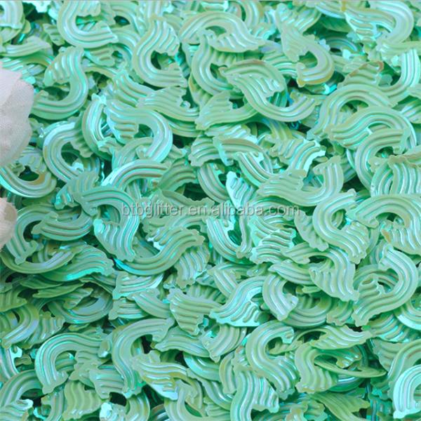 Sea Wave Sequined Fluorescent Pieces 18mm Glass Ball Stuffers and Ornaments Hand DIY Accessories