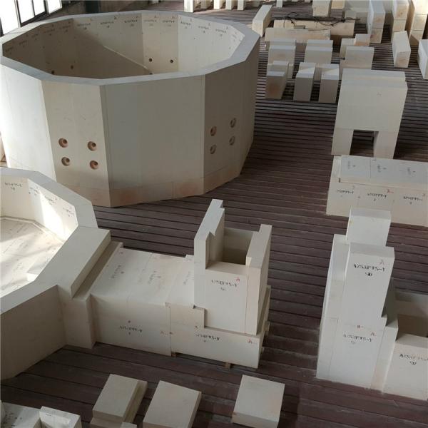 Electrocast Fused Cast AZS Refractory Kiln Fire Bricks for Glass Furnace at Lower
