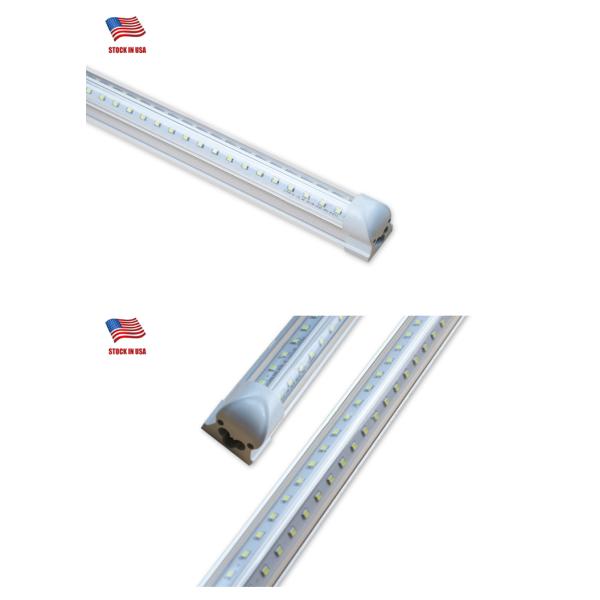 65W T8 Integrated Led Tube Light 7000lm V Shaped Led Shop Lights