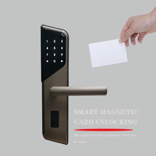 Отель RFID Smart Door Lock Биометрический алюминиевый сплав