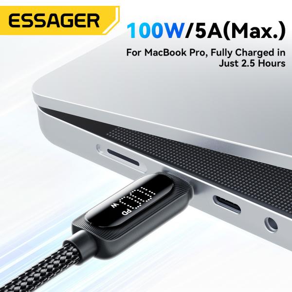 Zinc Alloy USB C Fast Charging Cable 60W 100W ESSAGER ES-X57 Series