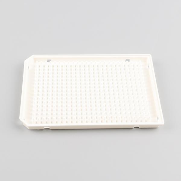 pcr plate 384 отверстия белое Microplate круга плиты 40ul PCR хороших с 2 углами