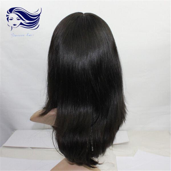 Cabelo humano das perucas completas brasileiras do laço, perucas curtos do laço do cabelo humano