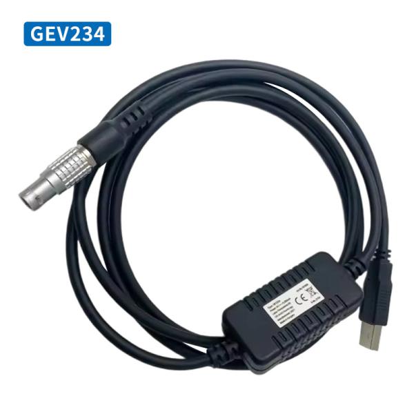 GEV234 GEV269 GEV218 GEV162 Cable de datos de transmisión para Lei-ca GPS GNSS Nivel electrónico digital Total de la estación TMTS 8pin+USB
