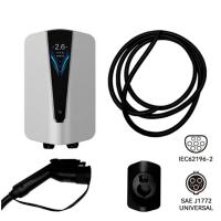 Chargeur de voiture à paroi de type 2 standard européen 22V 7kw