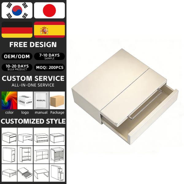 Coffee Machine Display Holder Pod Storage Drawer Dust-proof Capsule Organizer with Scalable Tray Mug Box Rack for Kitchen Office