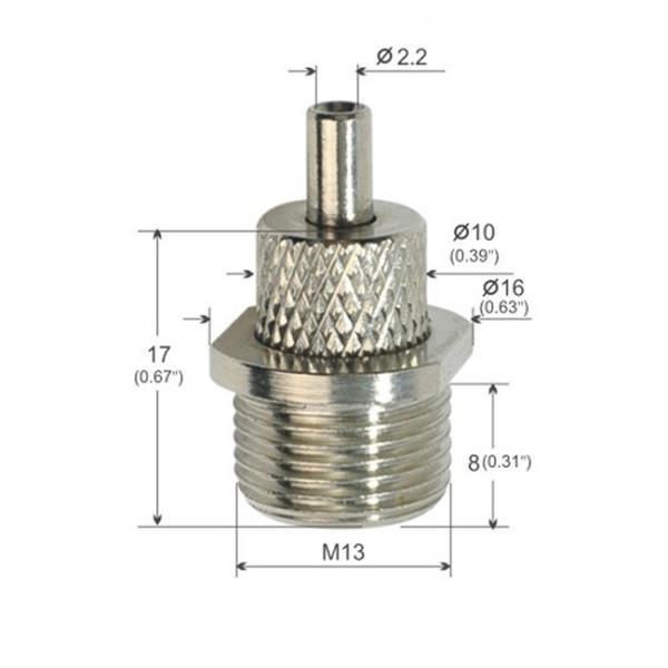 Brass / Steel M13 Thread Wire Gripper For Ceiling And Hanging Fixture YW86082