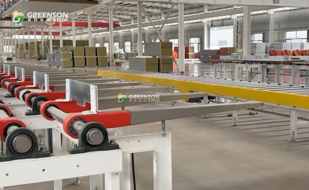 Fire Resistant Rock Wool Sandwich Panel Manufacturing Line For Prefabricated Building