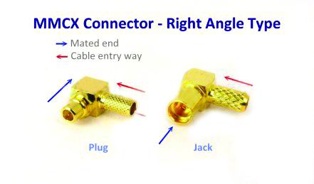 70Ω Impedance RF Coaxial Connectors MMCX Type PCB Mount RoHs