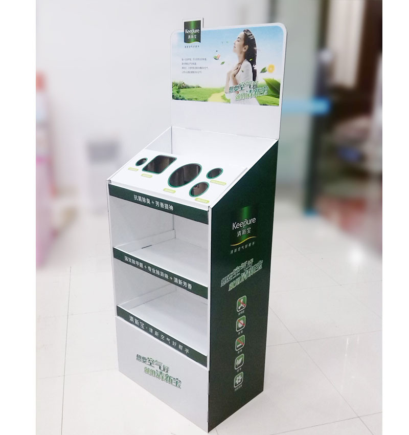 Commercial Sectional Display Furniture for Supermarket Advertising PVC Shelf Display