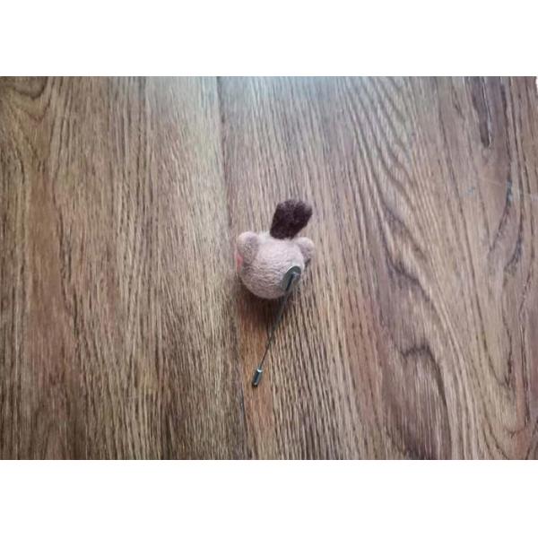 Elk Pattern Felt Craft Balls , Wool Felt Christmas Brooches Diameter 5 Cm