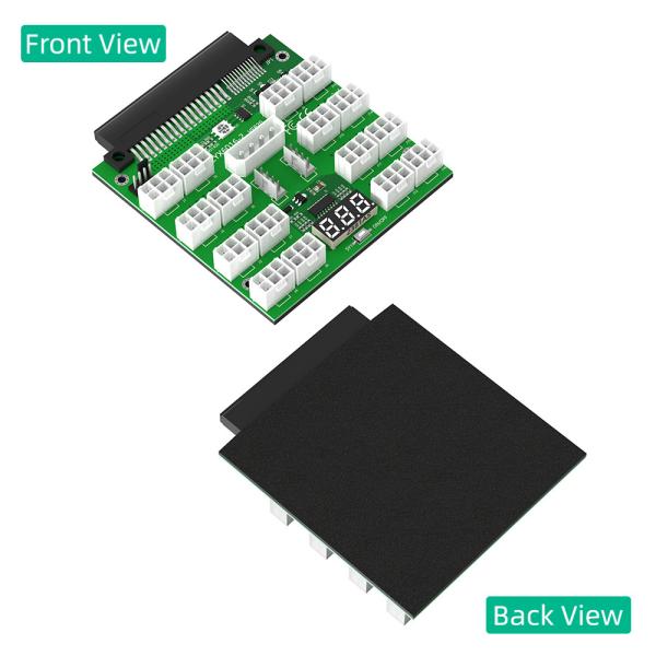 Version de mise à niveau ATX 16x 6Pin Planche d'alimentation de rupture 16 Ports 12V PCI-E 6Pin Planche d'alimentation de rupture de serveur Connecteur de synchronisation pour (Daier) 750W 1100W 1600W 2000W 2400W