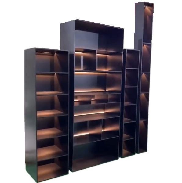Pink Stainless Metal Decor Shelf Home Decoration Metal Shelf Cabinet