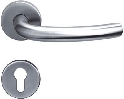 Entrance Door Stainless Steel Lever Door Handles Anti Corrosive 135x19x1.0 mm