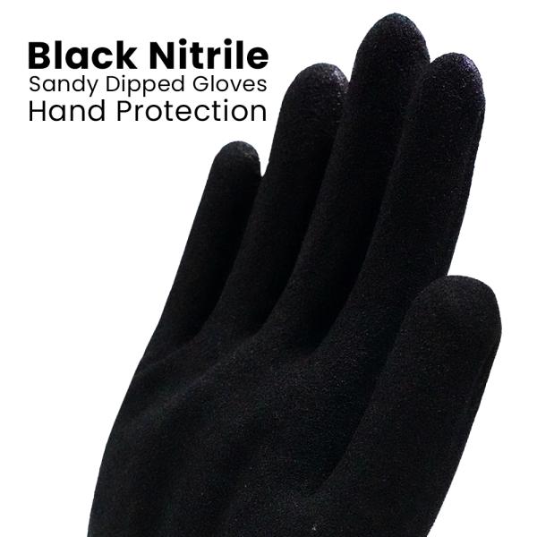 ANSI A4 Cut Resistant Gloves , Level D Industrial Glove HPPE Nitrile Cut Resistant