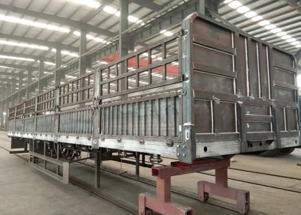 Carbon Steel Utility Semi Trailers 30-60 Tons For Special Goods Transportation