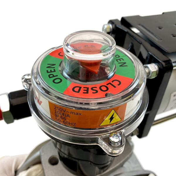 Flange Connection Aluminum Butterfly Valves DN250 Pneumatic For Cement Silo