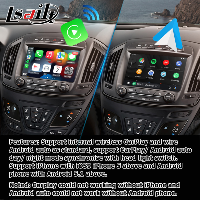 Коробка андроида Carplay андроида 9,0 автоматическая для интерфейса Buick Regal Insignia Opel Vauxhall видео-