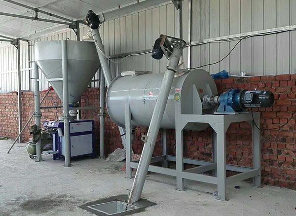planta completa Seco-misturada da máquina de mistura do almofariz da massa de vidraceiro da parede da cerâmica 220-440v