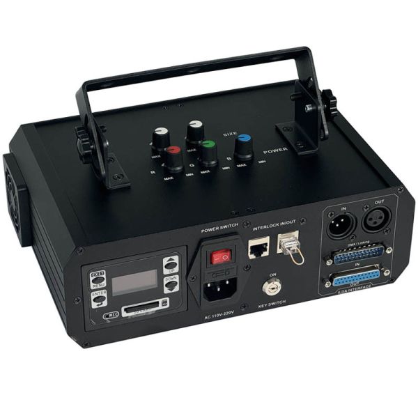 Stage Lighting 4W RGB Laser Light Projector With 30KPSS High Speed Scanning