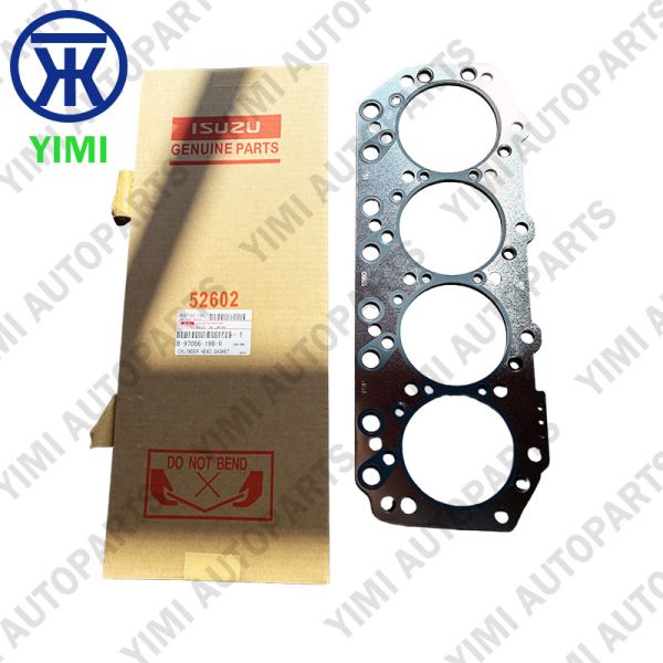 Cylinder Head Gasket with Metal-Based Composite Construction and Pre-Compressed Fire Rings for ISUZU 4JG2 Engine - ISO 9001 Certified