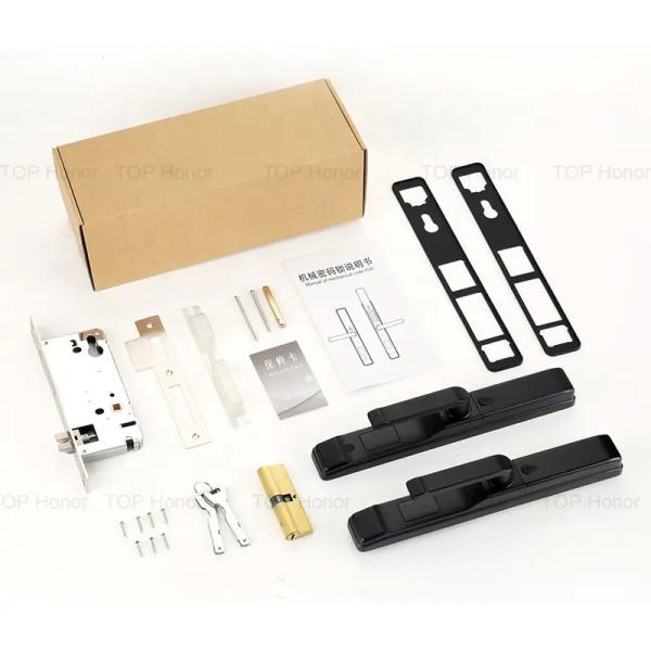 Aluminium Waterproof Door Handle Smart Lock Anti Freezing Outdoor Sliding Door Lock
