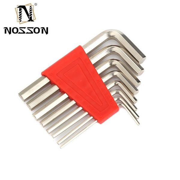 Durable L-shaped Hex Wrench Set Carbon Steel 3mm 4mm 5mm 6mm Industrial Grade Allen Key Set Max Torque Capacity 2000lb-ft