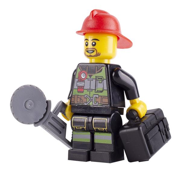 MOC character career model ladies gentlemen thief criminal firemen mini figures building blocks