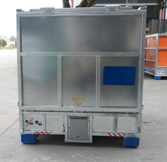 Industrial Oil Chemical IBC Liquid Storage Tank Four-way Entry