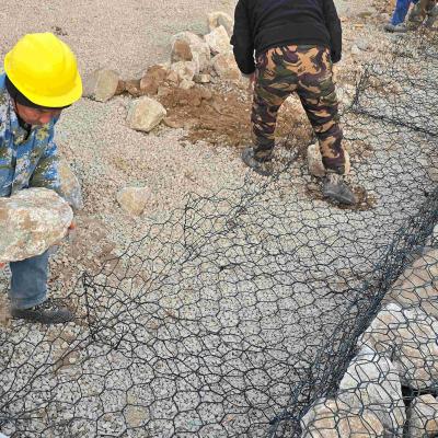 Matraque en carton de gabion renforcé anti-corrosion maillage galvanisé avec conception hexagonale pour la stabilisation de pente
