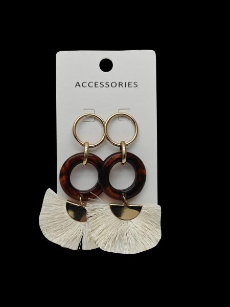 Boho Geometric Drop Earrings for Women in Golden and Brown