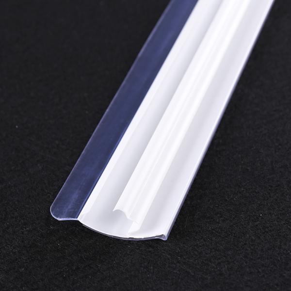 Uso del tenedor de la tira del precio del PVC para el estante del supermercado transparente