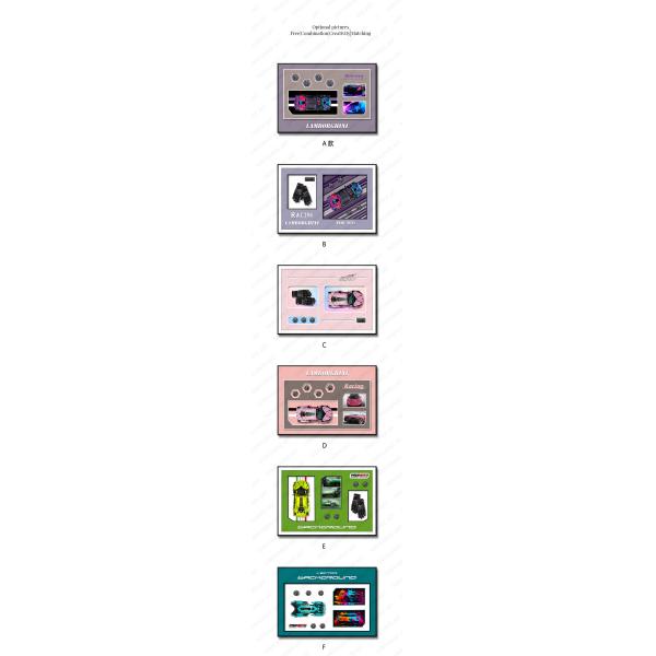 Customized Color Wall Hanging Art Building Blocks 4S Car Dealership 3D Wall Murals