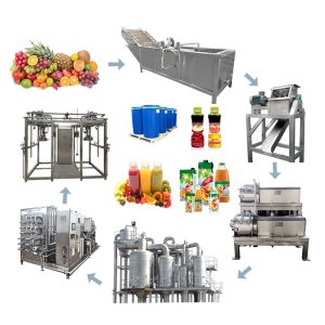 Équipement de la ligne de production de jus de légumes Équipement de transformation automatique complet