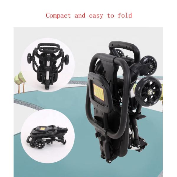 6 Months 3 Years Age Group Carbon Steel Baby Stroller Foldable Reversible High View