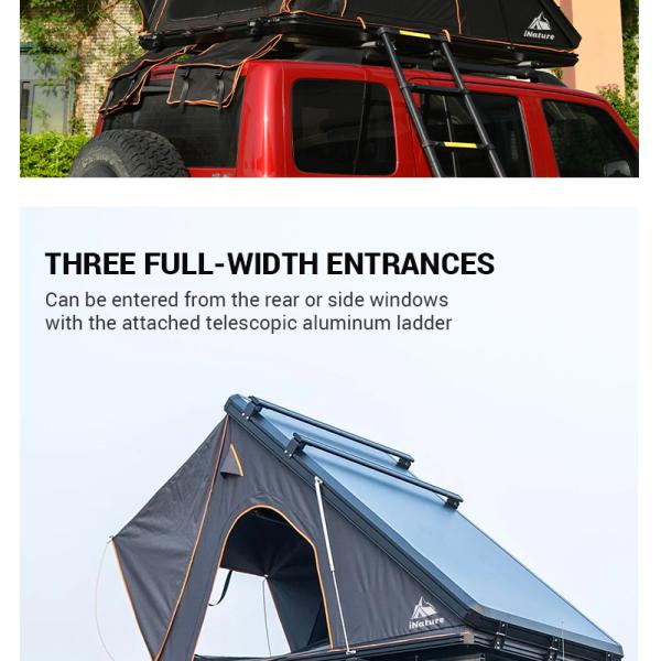 Hard Shell Roof Top Tent 3000mm Waterproof for 2 Adults