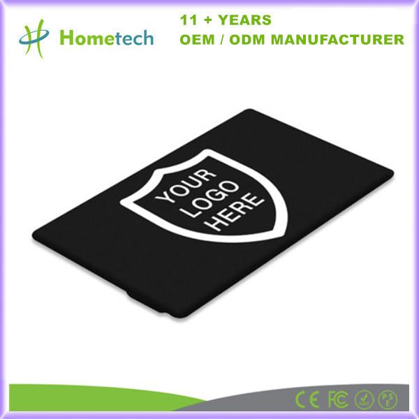 Custom Full Color Printed Business Card USB Flash Drive Plastic Pendrive Popular Advertising Memory Stick
