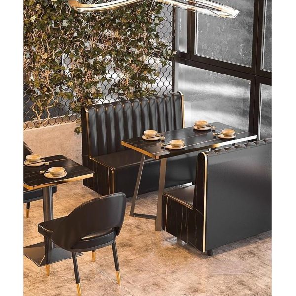 Dining Sofa Seating Commercial Pub Hookah Lounge Restaurant Booth Sofa  Restaurant Table Chairs Set