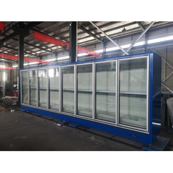 автомобиль замораживателя двери 2200mm высокий R449a удаленный Multideck чистосердечный стеклянный размораживает
