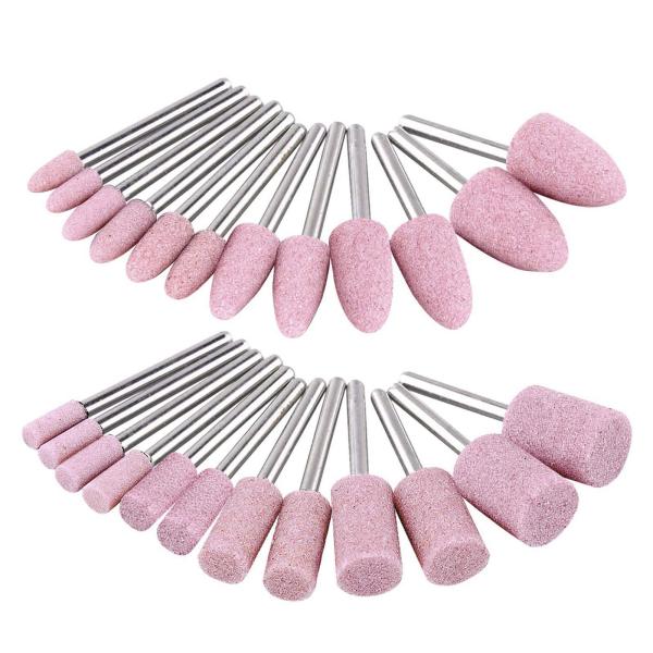 100pcs Abrasive Mounted Stone Grinding Wheel 1/8(3mm) Shank Head Mounted