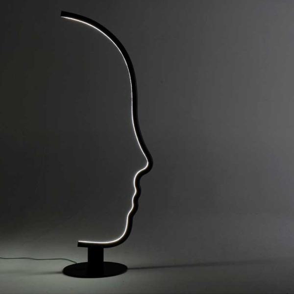 Postmodern Floor Lamp Human Face LED Floor Lamp Hotel Livingroom Bedroom scandinavian floor lamp(WH-MFL-102)