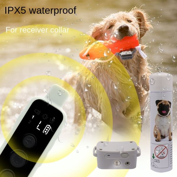 Eco-Friendly Rechargeable IP67 Waterproof ABS Agility Dog Leash Remote Control Spray Pet Training Collar Modern Anti-Bark