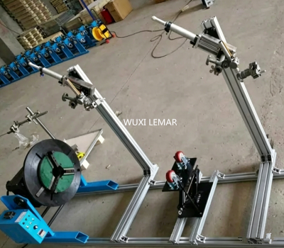 50kg Welding Positioner with 200mm Chuck, 0-90° Tilt Table for Rotary Welding