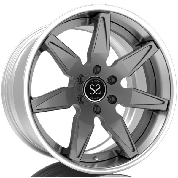 Изготовленная на заказ 2 части выковала колеса для внутреннего бочонка, оправы автомобиля T6061 для губы скоса, губы шага для T6061 выковала колеса