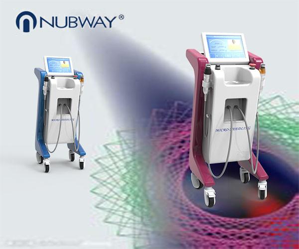 2017 double heads professional face lift wrinkle removal machine rf microneedle machine