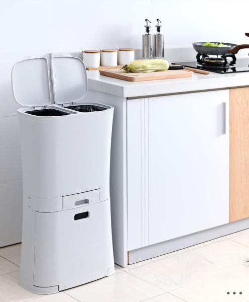 18L/36L Custom Recycling Double Bucket Three Compartments Sorted Trash Bin